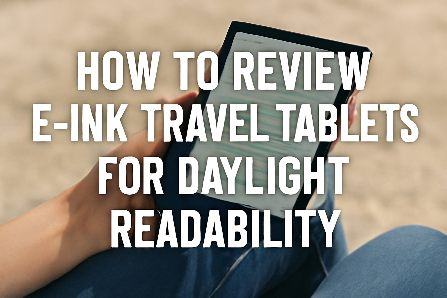 How to Review E-Ink Travel Tablets for Daylight Readability?